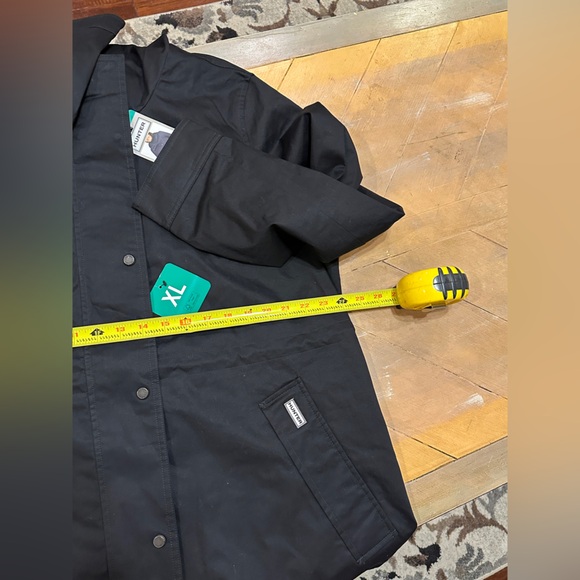 Hunter Women’s Water Resistant Cotton Smock Jacket Black Size XL NWT - Picture 6 of 14